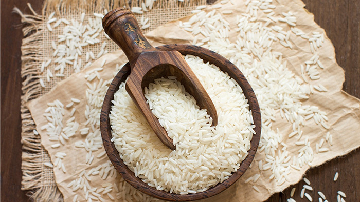Vergleich von Basmatireis mit anderem Reis
